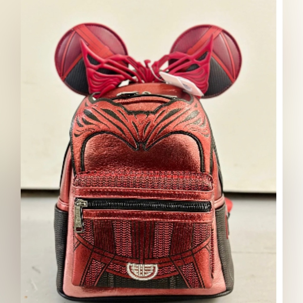 Disney's Scarlet witch set Disney's loungefly mini back pack and Minnie ears new